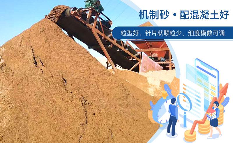機制砂和河沙哪個配混凝土好？成套制砂設備多少錢？