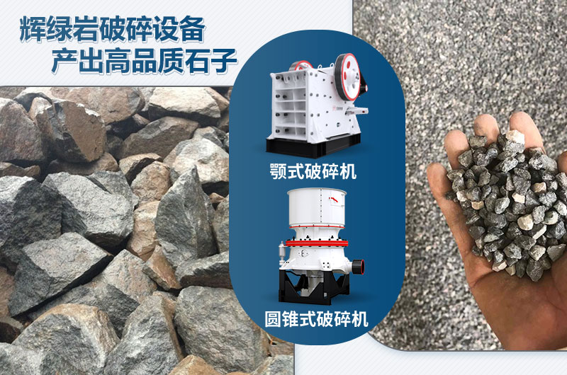 輝綠巖破碎可用的破碎機有哪些？價格多少？