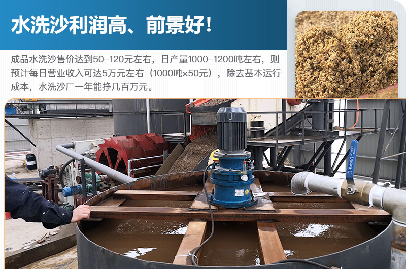 水洗砂的原料是什么？水洗沙一年能掙多少錢？
